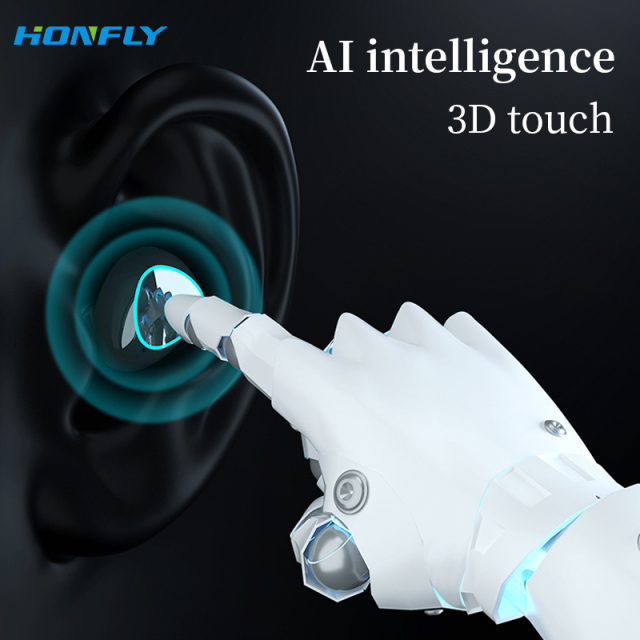 Honfly High Quality Gaming Travel Portable LED Display Earbuds E-Sports Gaming Sports Running Bluetooth Headset