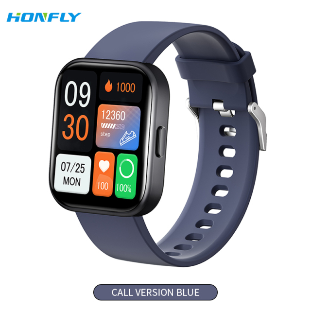 Honfly GTS6 smart watch Bluetooth call smart watch heart rate blood oxygen blood sugar detection sports watch
