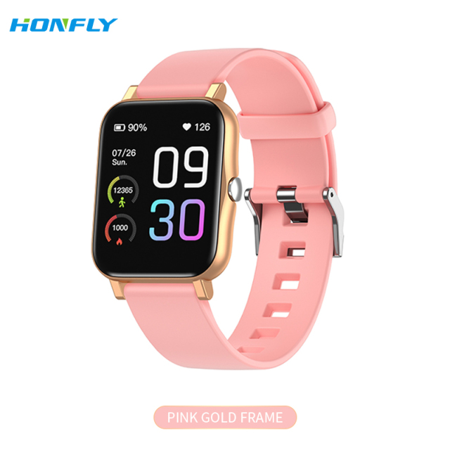 Honfly Gts2 Watch Women's Watch Gold Bluetooth Call Heart Rate Blood Oxygen Pressure Temperature Breathing Training Sleep Monitoring Reminder Health Sports Monitoring Men's Smart Watch