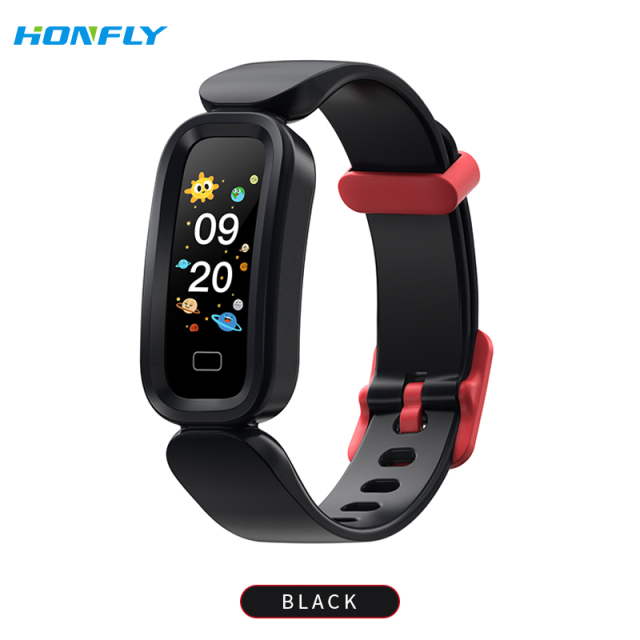 Honfly S90 Smart Bracelet Children's Alarm Clock Learning Girls Sports Bracelet Bluetooth Call Measurement Body Temperature Blood Pressure Fitness Heart Rate Counter Step Monitoring Reminder Healthy Boys Watch