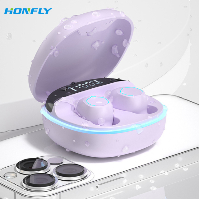 Honfly M13 Bluetooth headset TWS wireless headset in-ear noise reduction digital display mini 5.2 Bluetooth chip