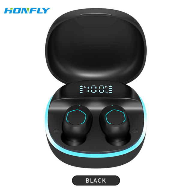 Honfly M13 Bluetooth headset TWS wireless headset in-ear noise reduction digital display mini 5.2 Bluetooth chip