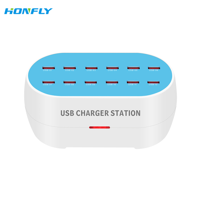 Honfly New multi-port mobile phone charger 120W-160W 30 port 5V2A fast intelligent identification porous usb multi charger