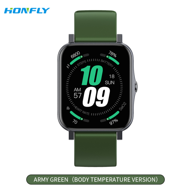 Honfly S80 Pro ultra-thin IP68 waterproof smart watch, healthy body temperature, sleep, cross-border new product, sports square screen smart watch