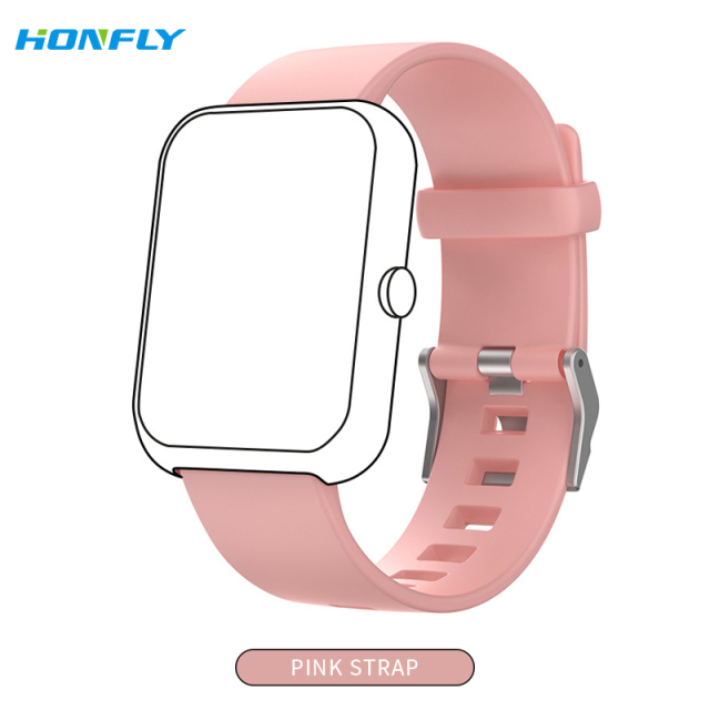 Honfly S20 watch strap bracelet watch waterproof, wear-resistant, dirt-resistant, soft Morandi fashion silicone strap