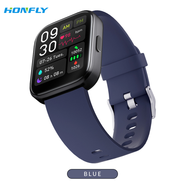 Honfly GTS4 smart watch, Bluetooth call smart watch, heart rate, blood oxygen and blood sugar detection, stress information prompt, phone sports watch