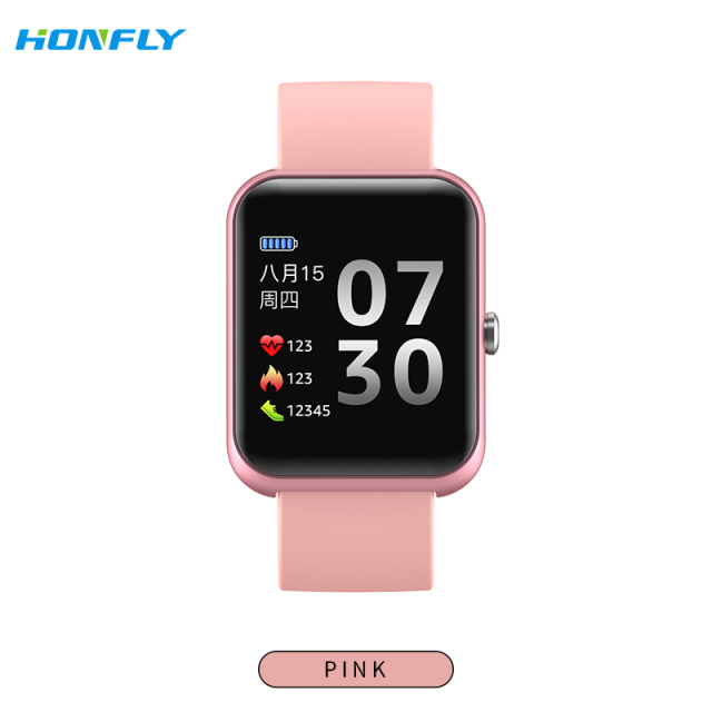 Honfly S20 girls smart bracelet reminds to take pictures, step counting, heart rate, sleep monitoring, Bluetooth sports men's smart watch