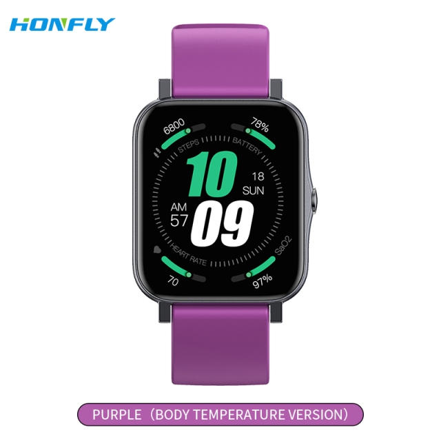 Honfly S80 Pro ultra-thin IP68 waterproof smart watch, healthy body temperature, sleep, cross-border new product, sports square screen smart watch