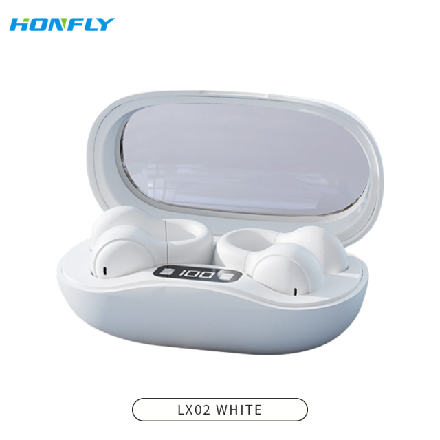 Honfly LX01 LX02 ear clip wireless earphones, non-in-ear noise reduction sports tws bone conduction Bluetooth headset