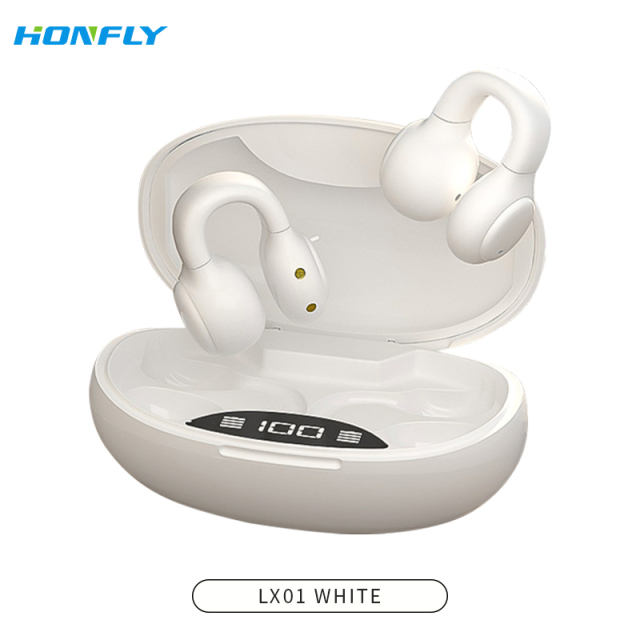 Honfly LX01 LX02 ear clip wireless earphones, non-in-ear noise reduction sports tws bone conduction Bluetooth headset