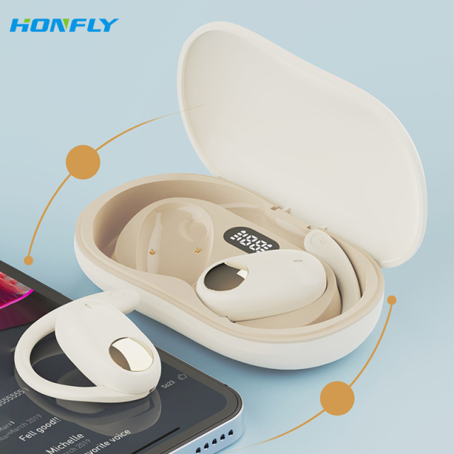 Honfly LX08 ear-mounted Bluetooth headset, ultra-long battery life, noise-cancelling wireless headset, waterproof sports headset