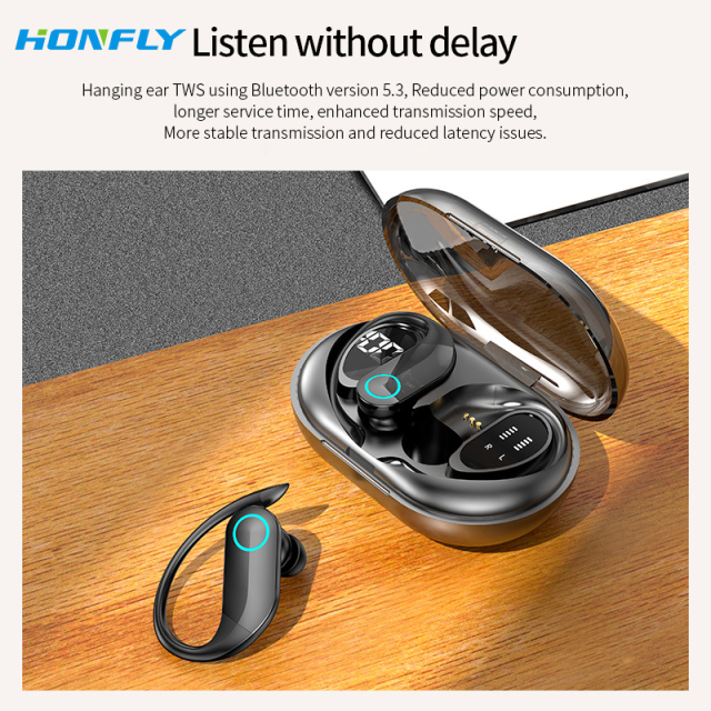 Honfly Wholesale G37 Sports Bluetooth headset Over-Ear Waterproof Headphones Battery Display