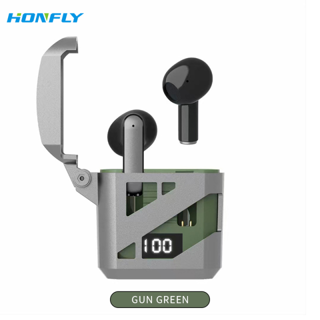 Honfly New mecha style GT02 in-ear Bluetooth headset wireless noise reduction hifi headset super long battery life bluetooth headset