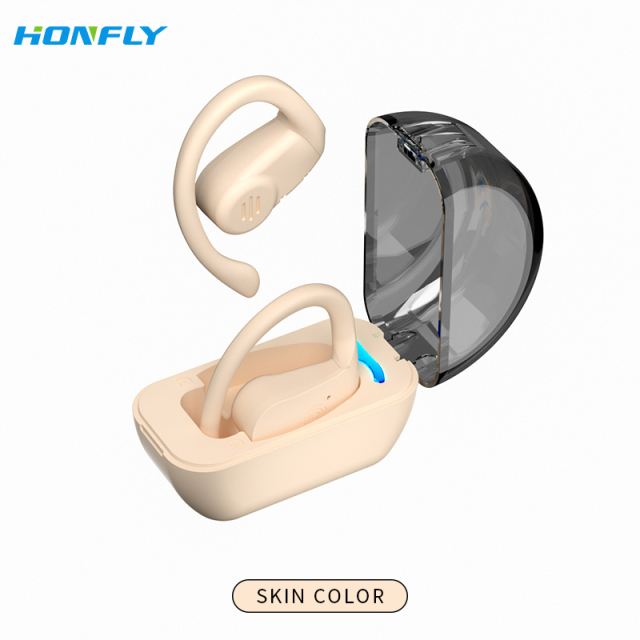 Honfly New noise-cancelling S8 Bluetooth headset, ultra-long battery life, over-the-ear running waterproof sports Bluetooth headset