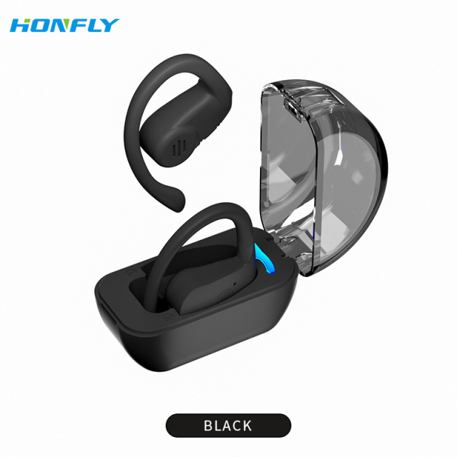 Honfly New noise-cancelling S8 Bluetooth headset, ultra-long battery life, over-the-ear running waterproof sports Bluetooth headset