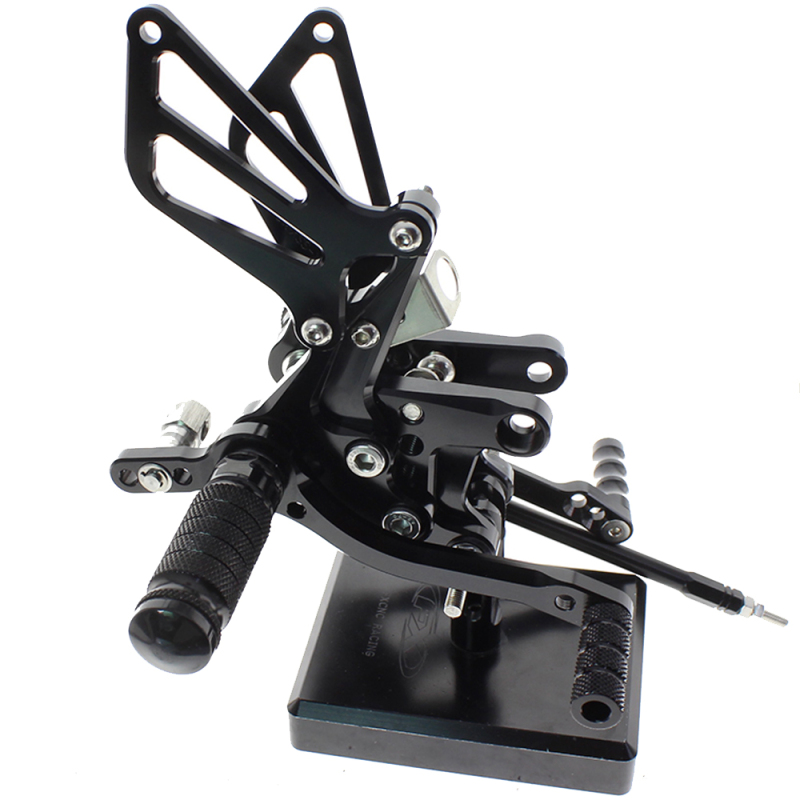 FXCNC Rearset Foot Pegs--For GSXR750 GSXR600 1996-2005,GSXR1000 2000-2004,SV650 SV650S SV1000 SV1000S 1998-2014  Footrests Fully Adjustable Foot Boards