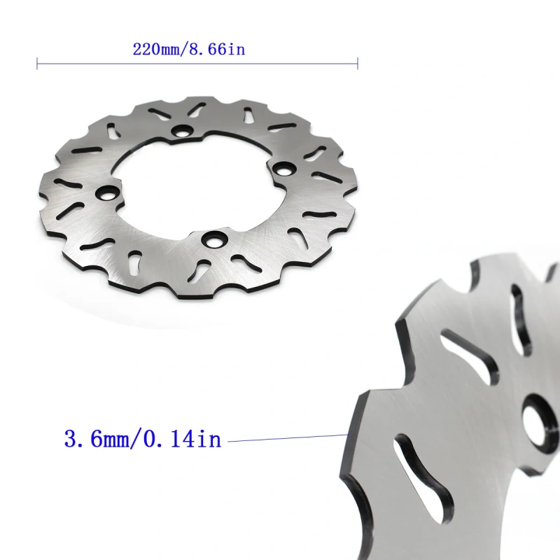 220mm Motorcycle Brake Disks Rear Brake Disc Rotor Fixed Disc Rotor For HONDA CBR150R CBR 150R 2000 2001 2002 2003