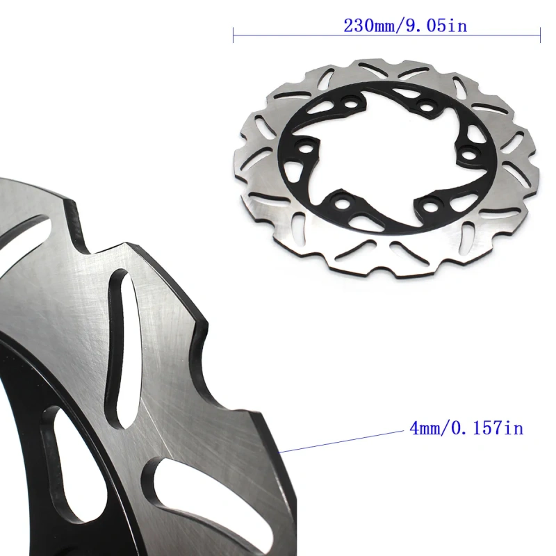 For DK 125 200 390 RC390 RC200 RC125 2013 2014 2015 2016 CNC 230mm Motorcycle Fixed Stainless Steel Rear Brake Disc Rotor