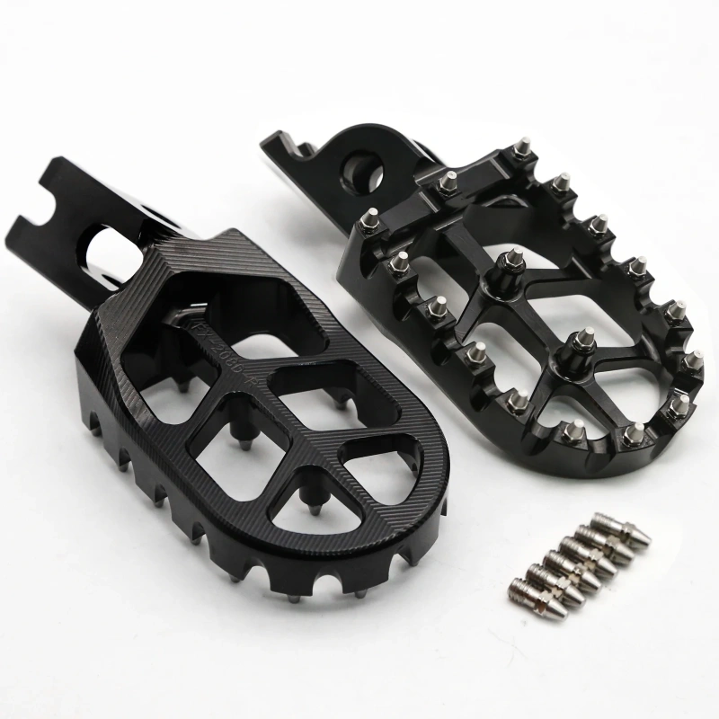 For Kawasaki KX250 2005-2007 KX250F KX450F 2007-2015 KX KLX CNC Footpeg Foot Pegs Pedal Footrest KLX450R KLX 450R 2008-2013