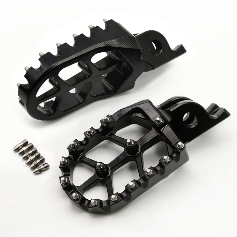 For Kawasaki KX250 2005-2007 KX250F KX450F 2007-2015 KX KLX CNC Footpeg Foot Pegs Pedal Footrest KLX450R KLX 450R 2008-2013