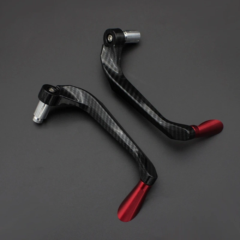 Fiber Carbon Motorcycle Brake Clutch Lever Guards Protection Hand Guard 7/8" 22mm Universal Handlebar Handguard Accessories