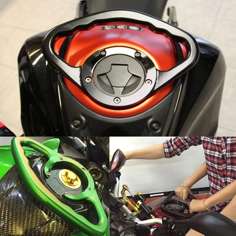Motorcycle Fuel Tank Passenger Handgrip Gas Cap Hand Grip Armrest Grab For Honda CBR 600 F2 F3 F4 F4i CBR600 1991-2006