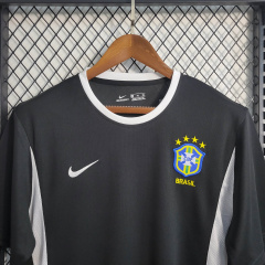 Retro 2002 Brazil Black Goalkeeper Size S-XXL