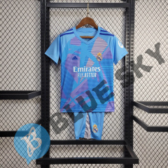Real Madrid goalkeeper 24/25 kids football team shirt