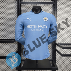 Manchester City home 24/25 long sleeve player football team shirt