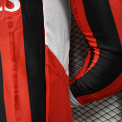 AC Milan Home player long sleeve 24/25 Football Team Shirt Jersey