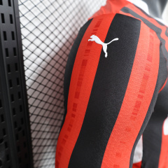 AC Milan Home player long sleeve 24/25 Football Team Shirt Jersey