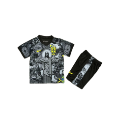 KIDS Brazil Jesus Memorial Edition 24/25 shirt+shorts kit football team shirt Jersey