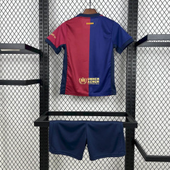 KIDS Barcelona Home 24/26 new season Football Jersey Sports shirt