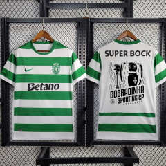 Sporting Lisbon Home Champion Personalization 25/26 new season Football Jersey Sports shirt