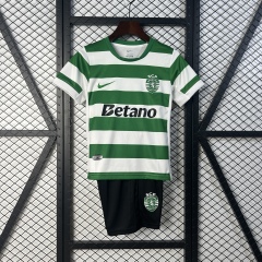 KIDS Sporting Lisbon Home 25/26 new season Football Jersey Sports shirt