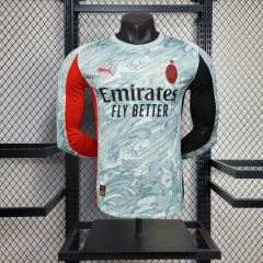 Player AC Milan Away Long Sleeve 2025/2026 Season Football Jersey Sports Shirt
