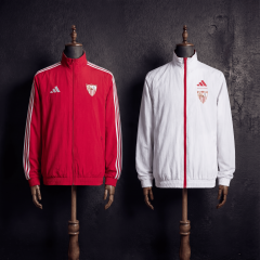 Reversible Windbreaker Jacket Sevilla 2025/2026 New Season Football Jersey Sports Shirt