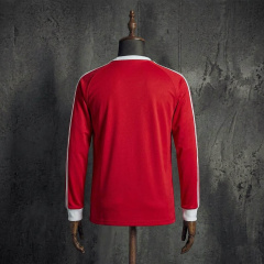 Manchester United x Adidas Originals Retro Long Sleeve Jersey Red White Football Shirt S-XXL