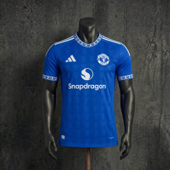 Manchester United 2026-27 Player Version Jersey Blue Football Shirt S-XXL