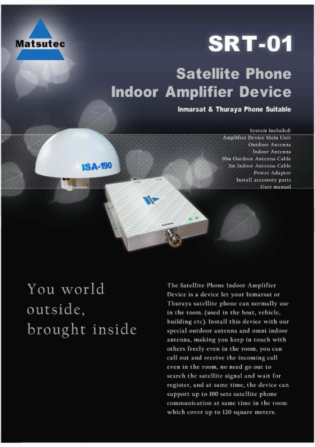 Satellite Phone Indoor Amplify Device