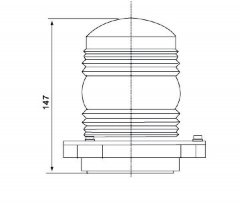 CXH6-3 marine signal lights single deck all round light