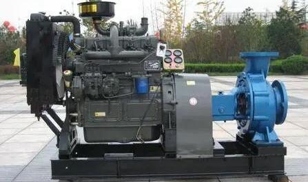 Horizontal single stage diesel engine water pump unit
