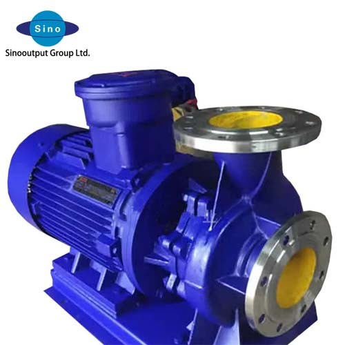 Horizontal explosion-proof stainless steel pipeline pump single stage single suction centrifugal water pump