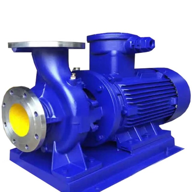 Horizontal explosion-proof stainless steel pipeline pump single stage single suction centrifugal water pump