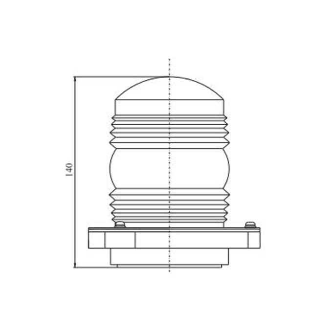 25W Single-deck Navigation Signal Light marine light good quality glass good function of illumination for 12m boat