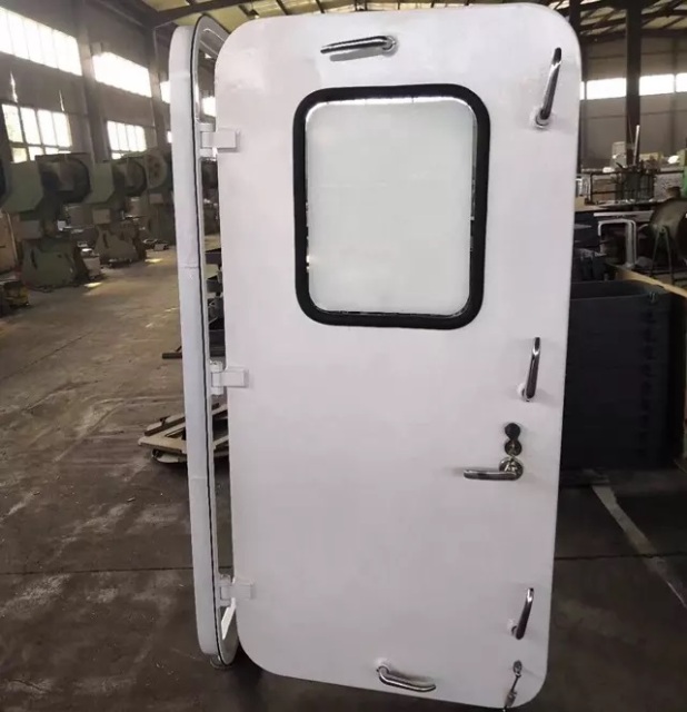 Marine aluminium/steel weathertight watertight door customizable for boat ship yacht