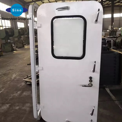 Marine boat watertight aluminum door with porthole for ship yacht