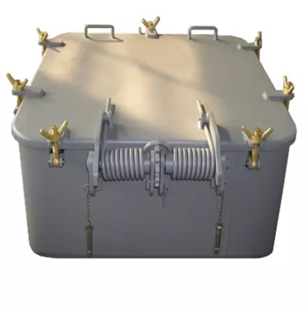 Marine aluminum/steel watertight fireproof hatch cover manhole cover