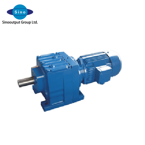 Coaxial helical geared motor speed reducer gearbox for sale foot-mounted flange-mounted low noise