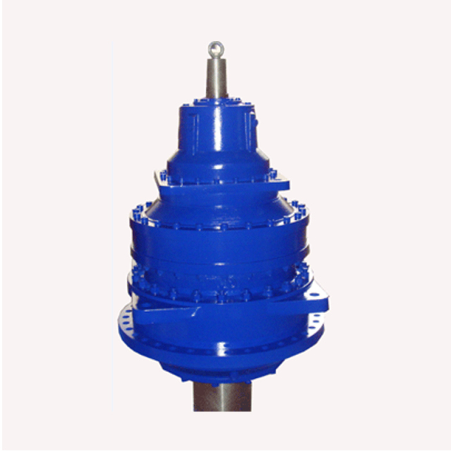 Industrial heavy-duty planetary gearbox gear speed reducer foot-mounted vertical-mounting right-angle type small volume